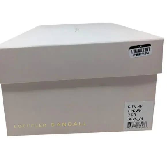 Loeffler Randall Rita Brown Mesh Mary Jane Flats Shoes Size 7.5B - Picture 7 of 7